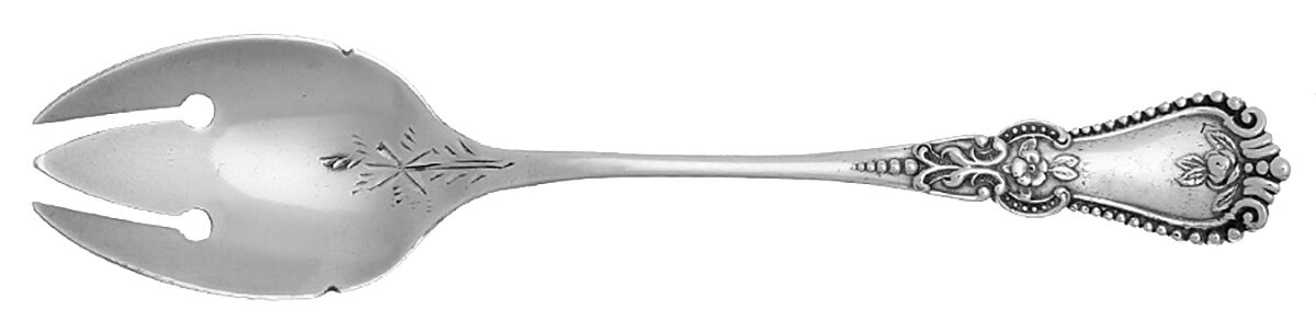 Alice (Sterling, 1895) Bright Cut Ice Cream Fork by Fessenden-1