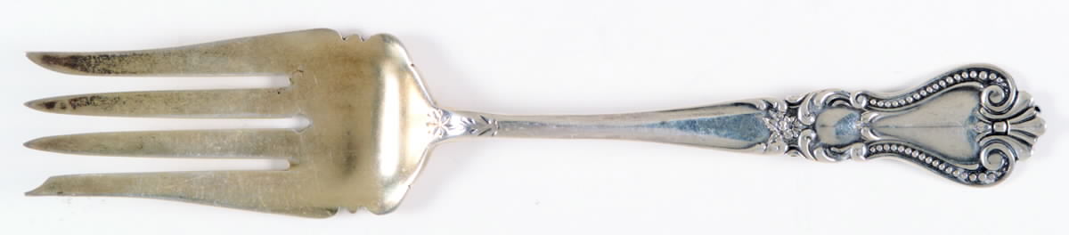 Newport (Sterling, 1900) Fork-Cold Meat/Servg-Sm/Solid by Fessenden-1
