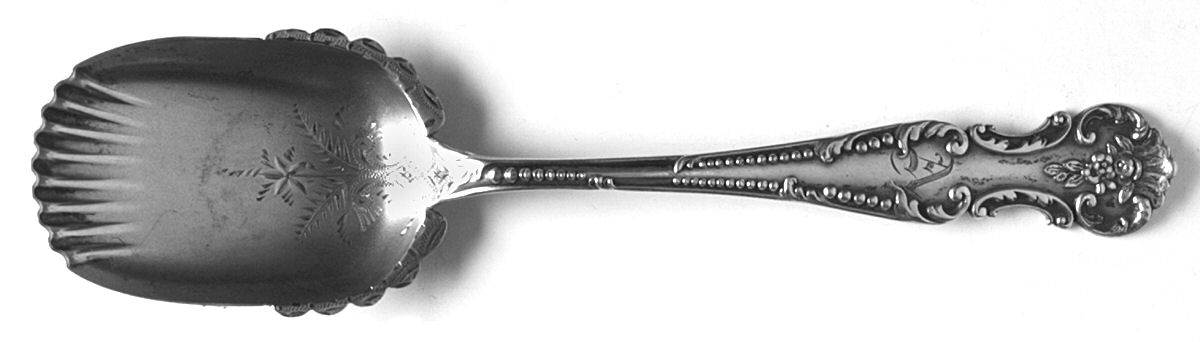 Old Rose (Sterling, 1900) Preserve Spoon by Fessenden-1