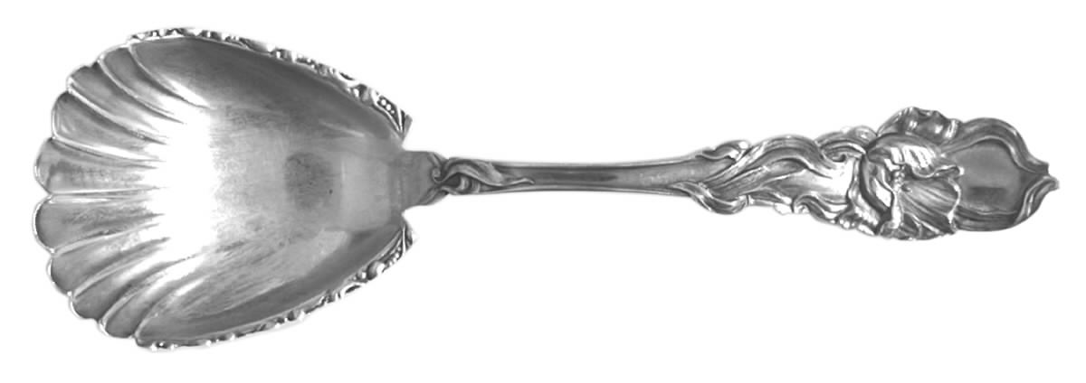 Tulip (Sterling, 1910) Sugar Shell Spoon by Fessenden-1