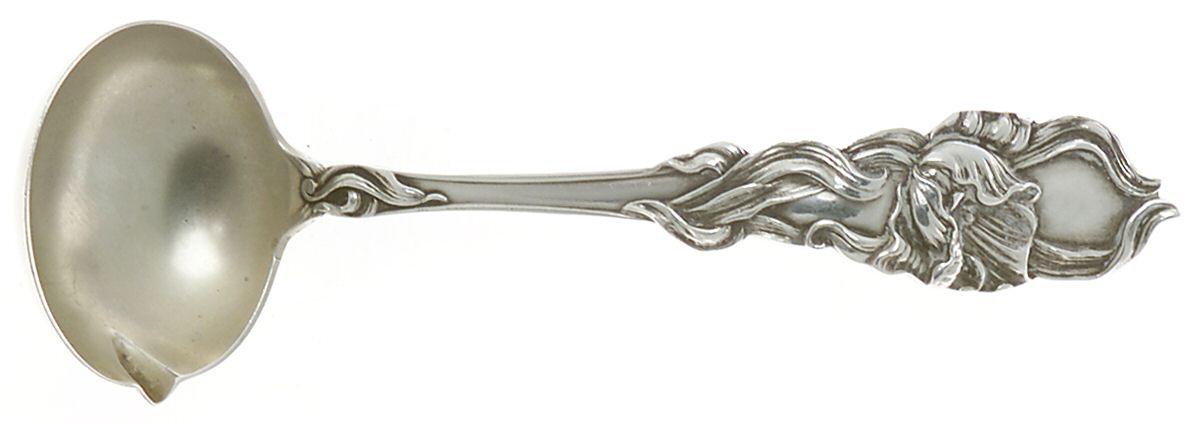 Tulip (Sterling, 1910) Ladle-Cream/Solid Piece-Small by Fessenden-1