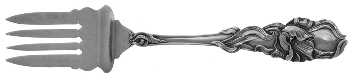 Tulip (Sterling, 1910) Individual Pie Fork by Fessenden-1