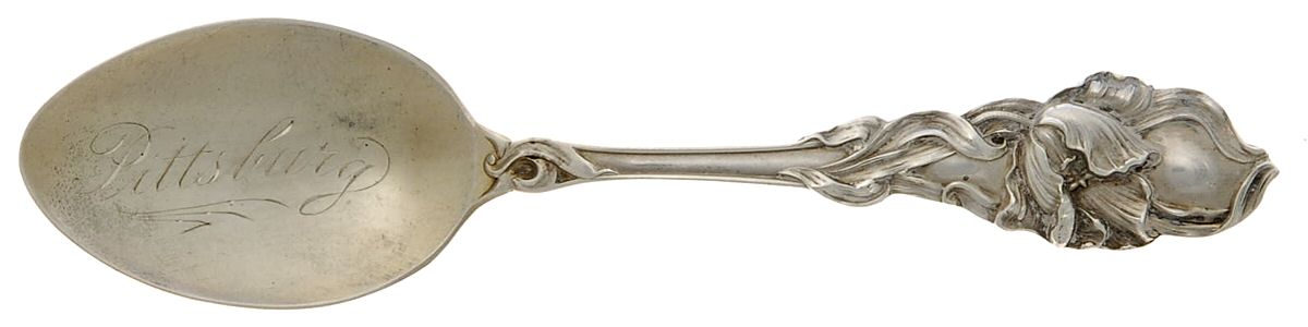 Tulip (Sterling, 1910) Souvenir Spoon (Teaspoon) by Fessenden-1