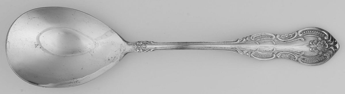 Duke (Silverplate) Solid Smooth Casserole Spoon by Fairmont Fine Silver-1