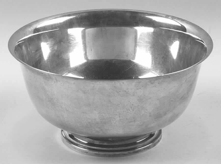 Sterling Hollowware 9" Paul Revere Bowl by Fisher Silversmiths-1