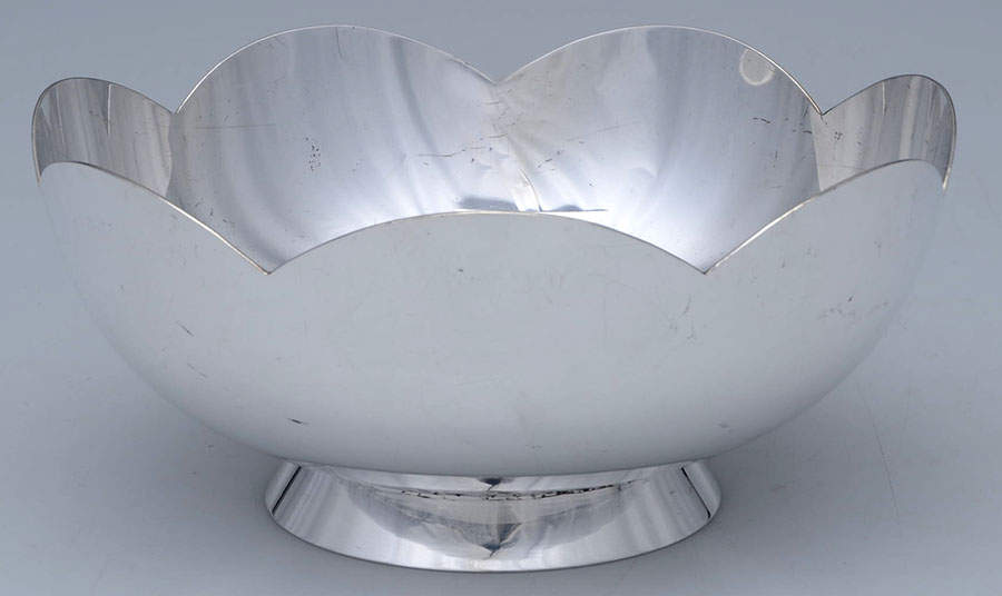 Silverplate Hollowware 6" Round Pedestal Bowl by Fisher Silversmiths-1