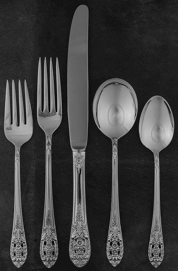 Crown Princess (Sterling, 1949) 5 Piece Place Size Setting by Fine Arts-1