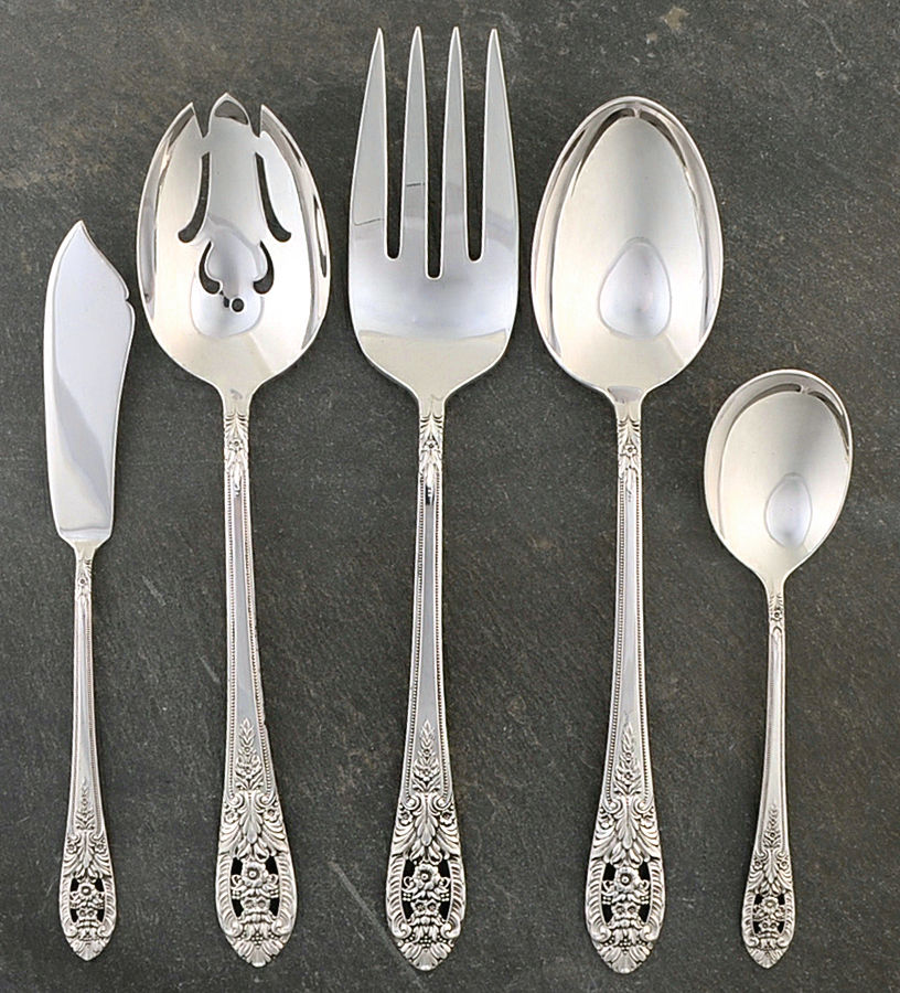 Crown Princess (Sterling, 1949) 5 Piece Hostess Set by Fine Arts-1