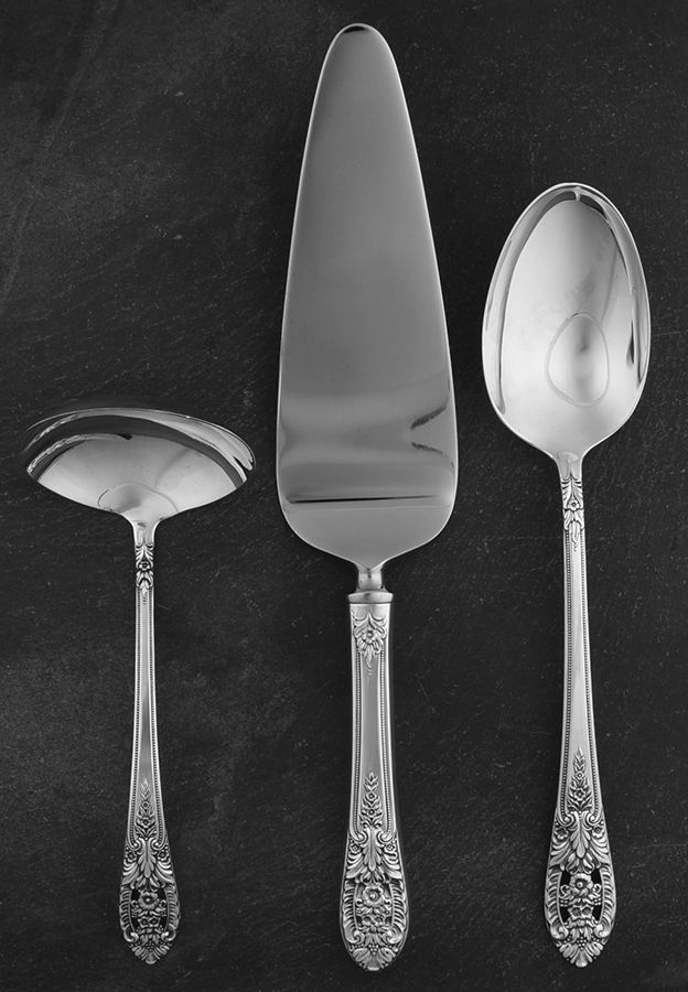 Crown Princess (Sterling, 1949) 3 Piece Completer Set by Fine Arts-1