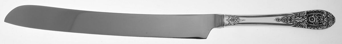 Crown Princess (Sterling, 1949) Wedding Cake Knife with Stainless Blade HC by Fine Arts-1