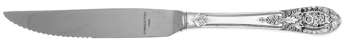 Crown Princess (Sterling, 1949) Steak Knife Individual Hollow, Serrate HC by Fine Arts-1
