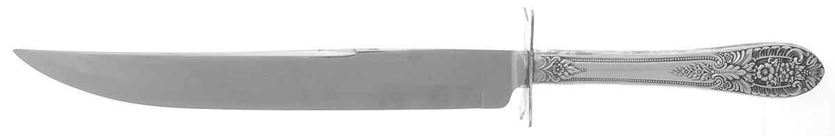 Crown Princess (Sterling, 1949) Large Stainless Blade Roast Carving Knife by Fine Arts-1