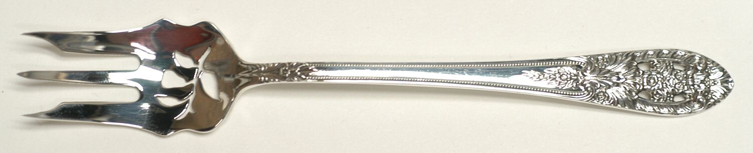 Crown Princess (Sterling, 1949) Pickle Fork Pierced with Short Handle HC by Fine Arts-1
