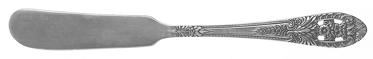 Crown Princess (Sterling, 1949) Flat Handle Butter Spreader by Fine Arts-1