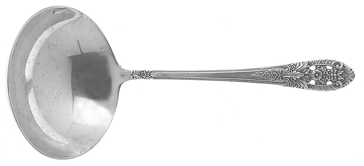 Crown Princess (Sterling, 1949) Solid Piece Cream Ladle by Fine Arts-1