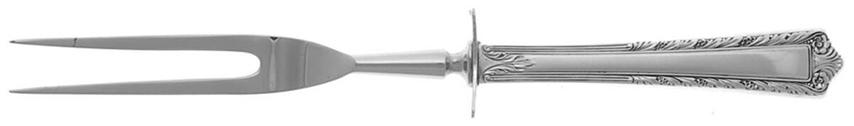 Processional (Sterling, 1947) Small Steak Carving Fork with Stainless Prongs by Fine Arts-1