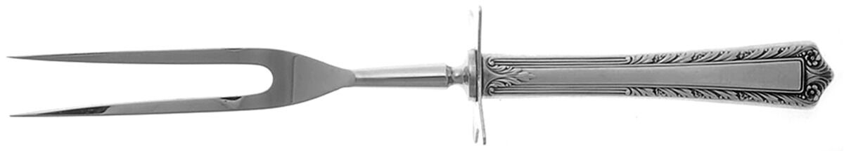 Processional (Sterling, 1947) Large Stainless-Prong Roast Carving Fork by Fine Arts-1