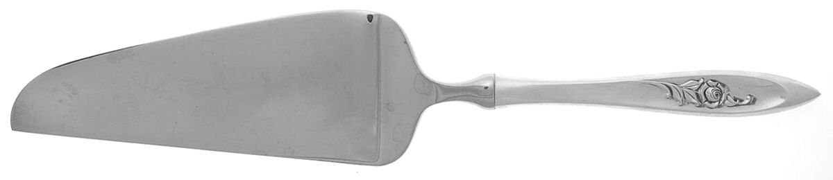 Romance Rose (Sterling, 1960) Pie & Cake Server with Stainless Blade by Fine Arts-1