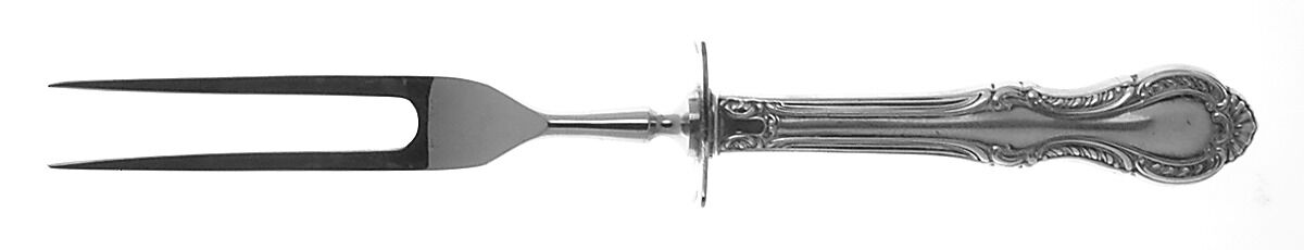 Southern Colonial (Sterling, 1945) Small Carving Fork W/Sterling Guard by Fine Arts-1