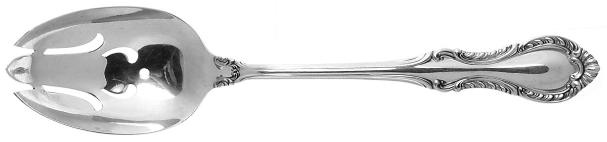 Southern Colonial (Sterling, 1945) Pierced Tablespoon (Serving Spoon) by Fine Arts-1