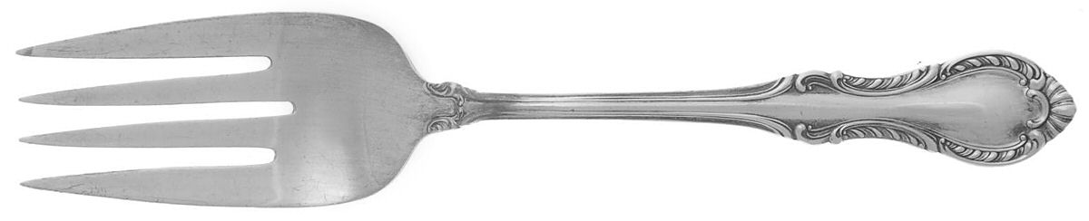 Southern Colonial (Sterling, 1945) Medium Solid Cold Meat Serving Fork by Fine Arts-1