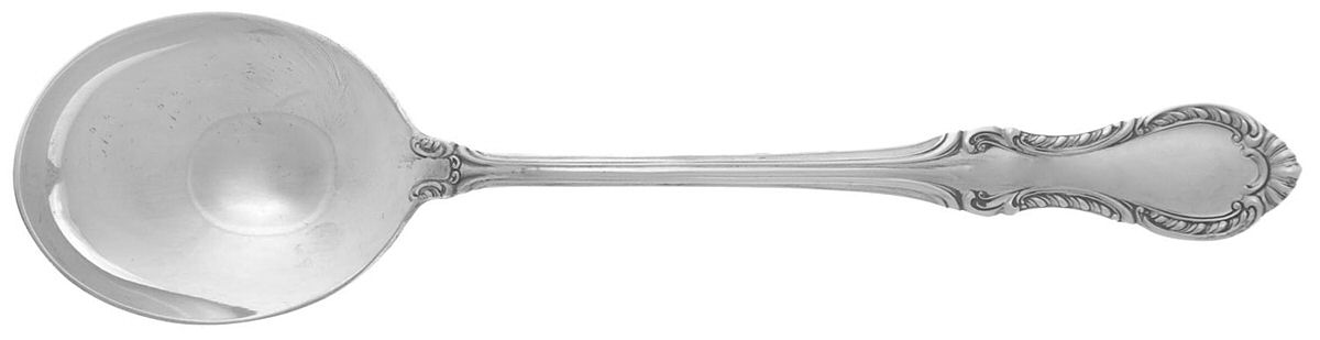 Southern Colonial (Sterling, 1945) Round Bowl Soup Spoon (Cream Soup) by Fine Arts-1