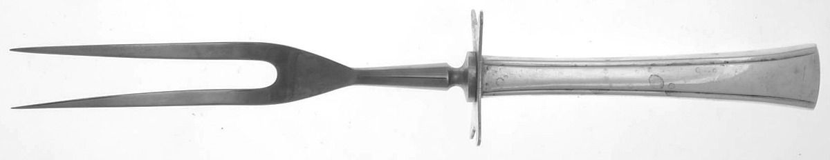 Tranquility (Sterling, 1947) Lg Carving/Roast Fork-Stn Prong w/Sterling Guard by Fine Arts-1
