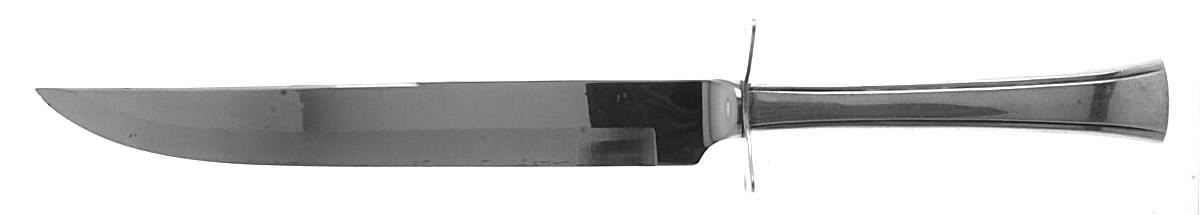Tranquility (Sterling, 1947) Large Carving/Roast Knife StnlBl w/Sterling Guard by Fine Arts-1