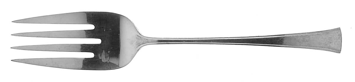 Tranquility (Sterling, 1947) Large Solid Cold Meat Serving Fork by Fine Arts-1