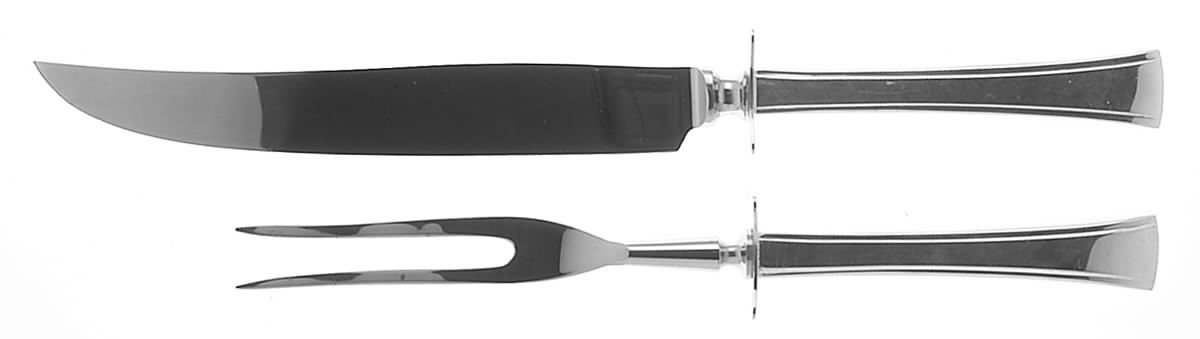 Tranquility (Sterling, 1947) Small Stainless Blade 2-Piece Steak Carving Set by Fine Arts-1