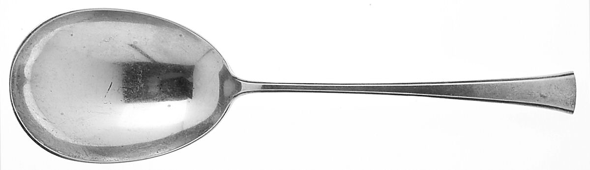 Tranquility (Sterling, 1947) Solid Smooth Casserole Spoon by Fine Arts-1