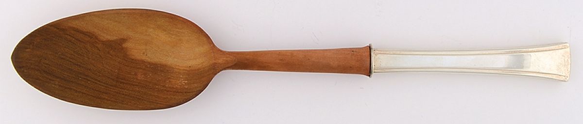 Tranquility (Sterling, 1947) Salad Serving Spoon Wooden Bowl by Fine Arts-1