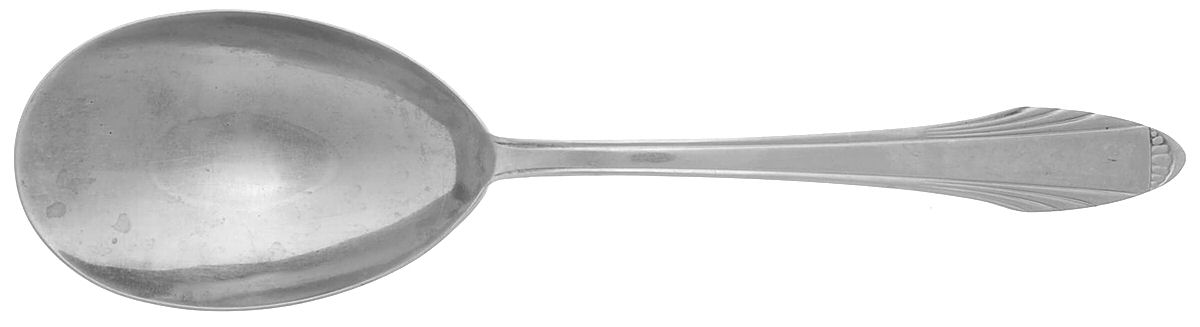 New Look (Stainless) Solid Smooth Casserole Spoon by Flint-1