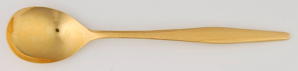 FLR1 (GOLD ELECTROPLATE) Sugar Spoon by Florentine-1