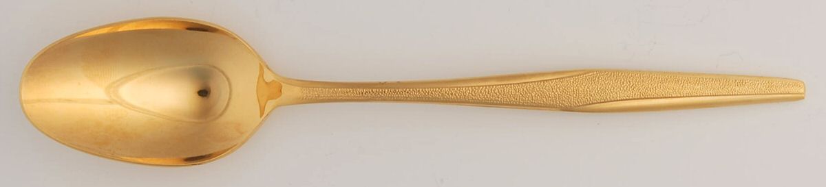 FLR1 (GOLD ELECTROPLATE) Place/Oval Soup Spoon by Florentine-1