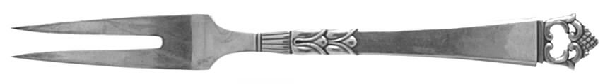 Danish Crown (Sterling) Sandwich Fork by Frigast-1
