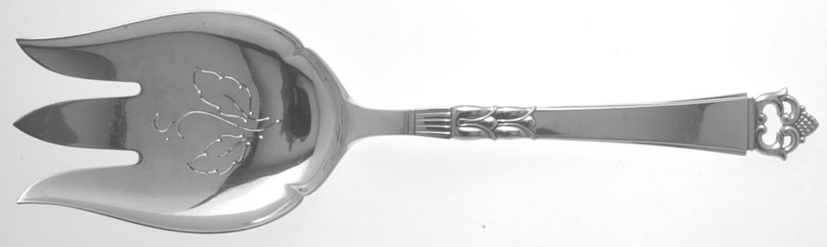 Danish Crown (Sterling) Solid Buffet Serving Fork by Frigast-1