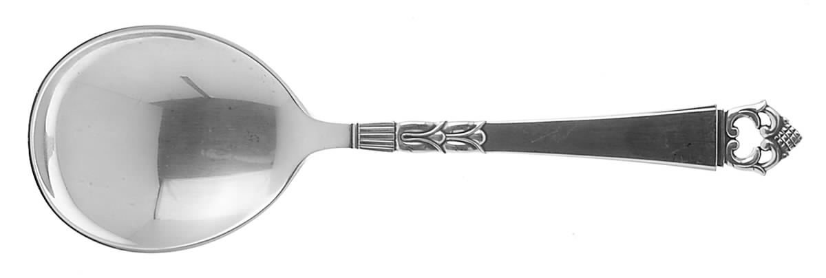 Danish Crown (Sterling) Preserve Spoon by Frigast-1