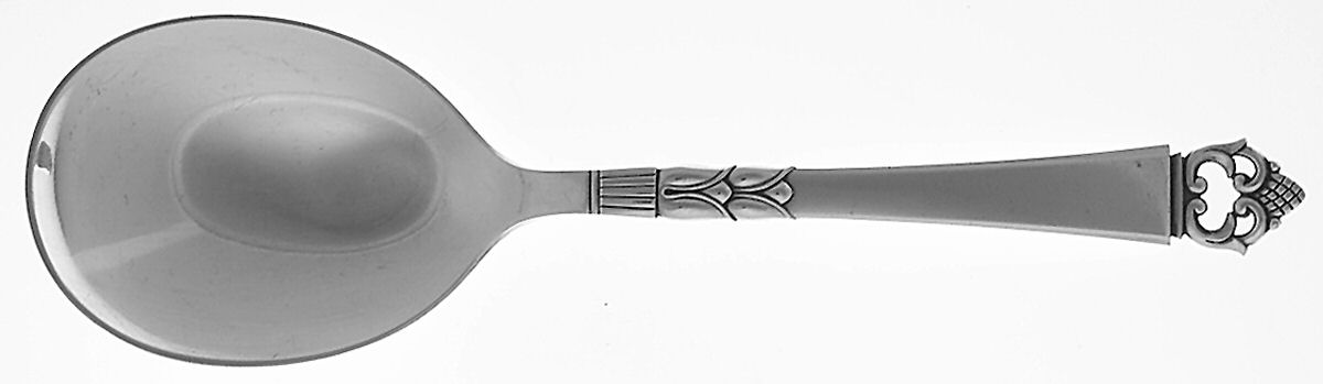 Danish Crown (Sterling) Solid Salad Serving Spoon by Frigast-1