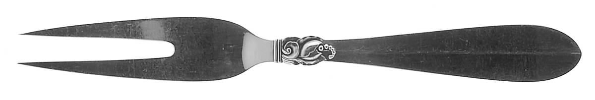 Princess Fuchsia (Sterling) Medium Solid Cold Meat Serving Fork by Frigast-1
