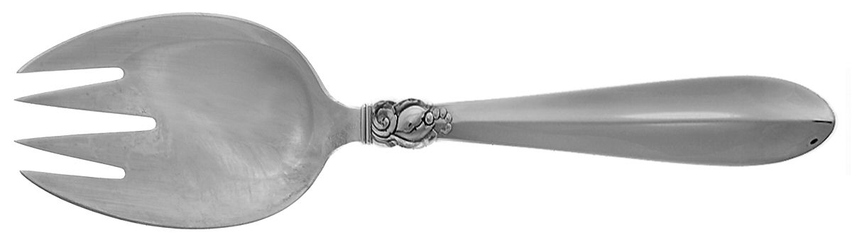 Princess Fuchsia (Sterling) Solid Salad Serving Fork by Frigast-1