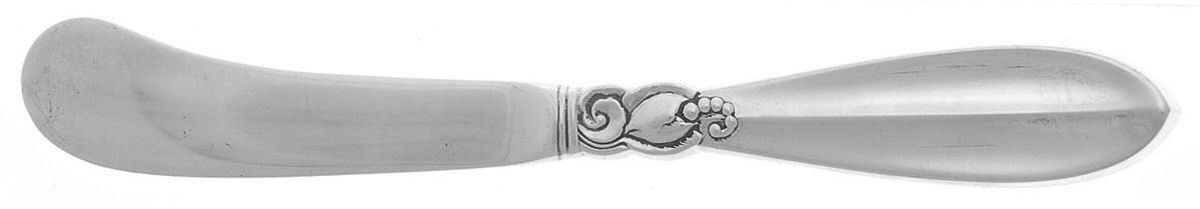 Princess Fuchsia (Sterling) Hollow Handle Paddle Butter Spreader (Solid) by Frigast-1