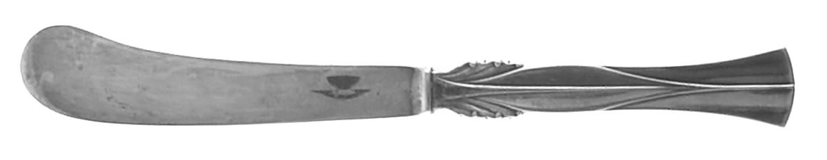 Queen Christina (Sterling) Hollow Handle Paddle Butter Spreader (Solid) by Frigast-1
