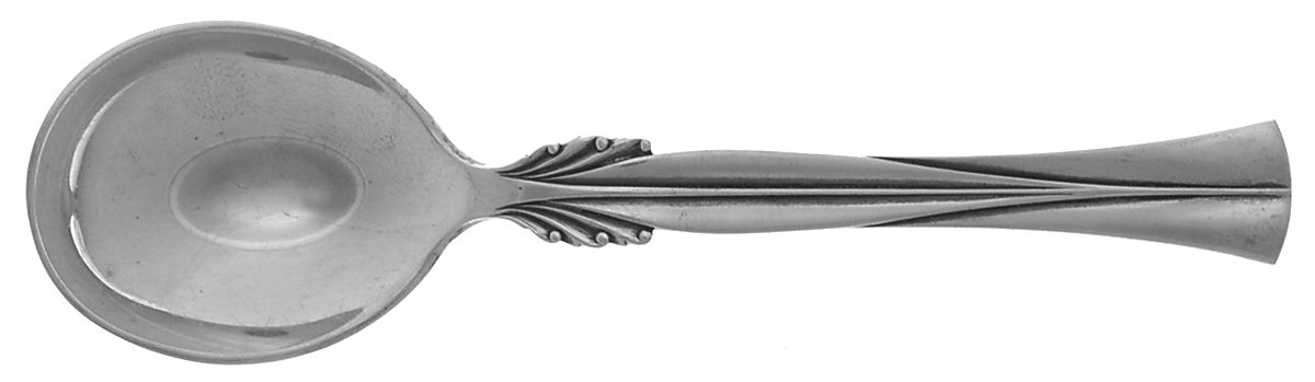 Queen Christina (Sterling) Round Bowl Soup Spoon (Bouillon) by Frigast-1