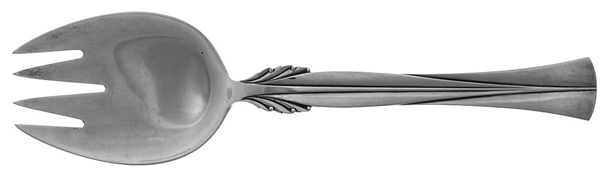Queen Christina (Sterling) Solid Salad Serving Fork by Frigast-1