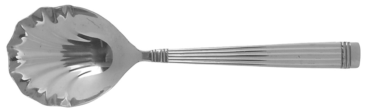 Alexa (Stainless) Solid Shell Casserole Spoon by Farberware-1