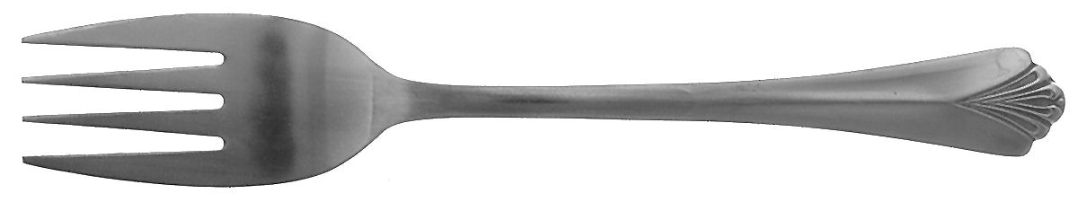 Bayport (Stainls) Medium Solid Cold Meat Serving Fork by Farberware-1