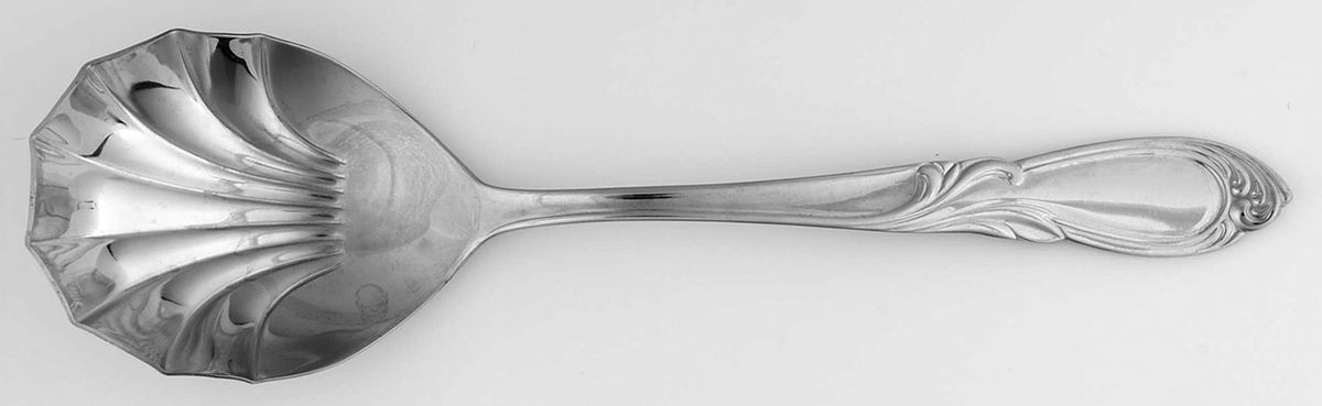 Cameo (Stainless) Solid Serving Spoon by Farberware-1