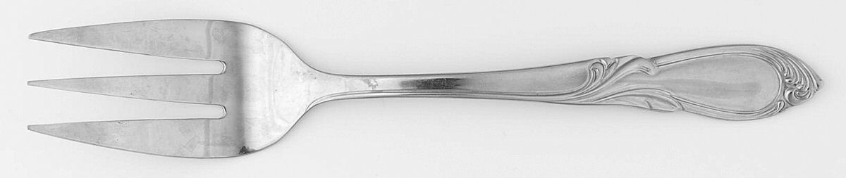 Cameo (Stainless) Medium Solid Cold Meat Serving Fork by Farberware-1