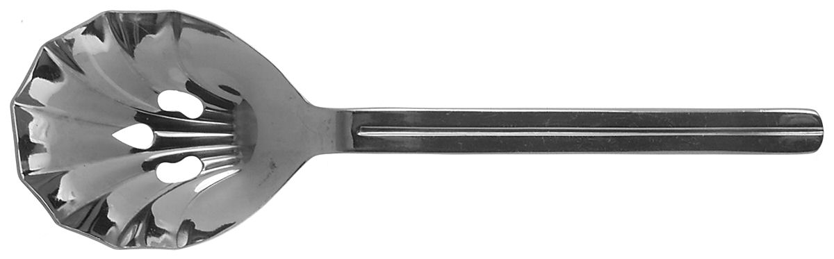 Celestial (Stainless) Pierced Solid Serving Spoon by Farberware-1
